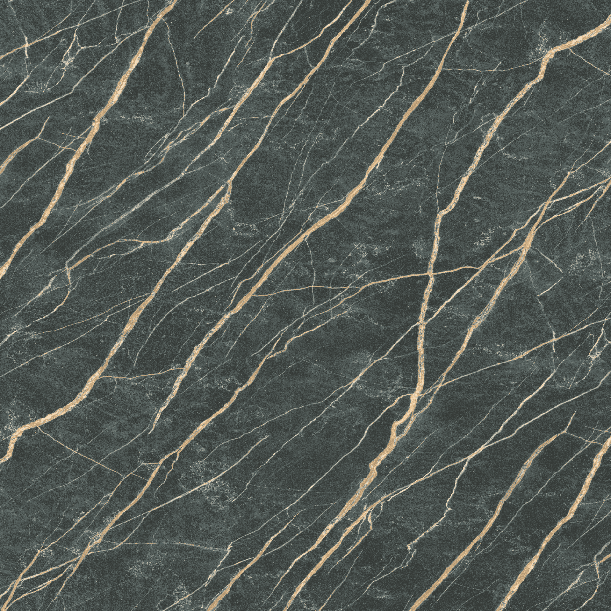 Black with Gold/White Veins